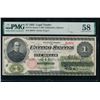 Image 1 : 1862 $1 Legal Tender Note PCGS 58