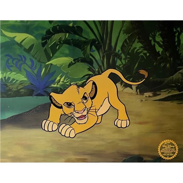 Disney The Lion King Simba Sericel Animation Art Cel