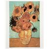 Image 1 : Vincent Van Gogh VASE WITH SUNFLOWERS Estate Signed Giclee