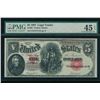 Image 1 : 1907 $5 Legal Tender Note PMG 45EPQ