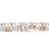 Image 2 : Plated Rhodium 6.54cts Citrine and Diamond Bracelet