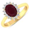 Image 2 : 14KT Yellow Gold 2.30ct Ruby and Diamond Ring