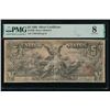 Image 1 : 1896 $5 Educational Silver Certificate PMG 8
