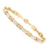 Image 1 : Plated 18KT Yellow Gold Diamond Bracelet