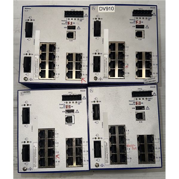 Lot of (4) Hirschmann #RS20 Rail Switches