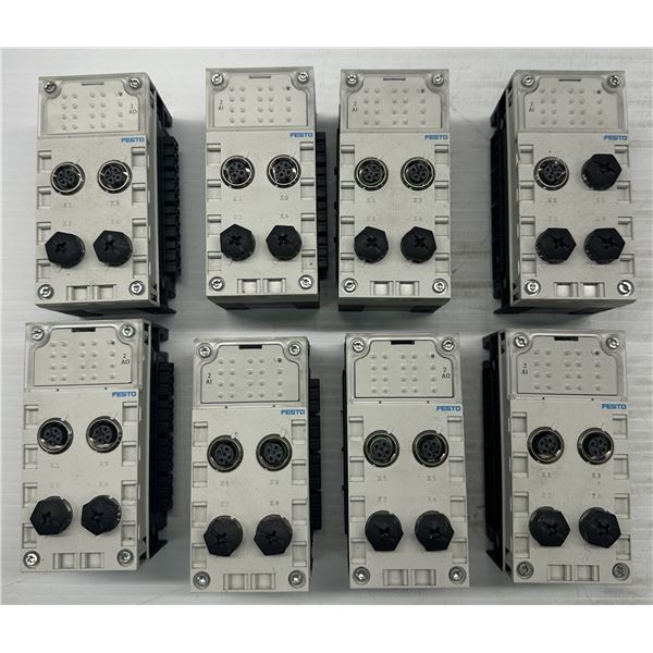 Lot of (8) Festo #CPX-AB-4-M12x2-5pol-R Modules