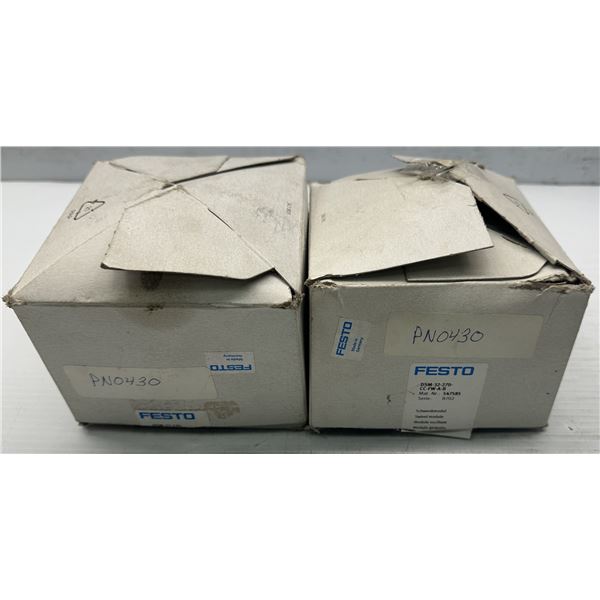 (2) Festo #DSM-32-270-CC-FW-A-B Swing Cylinders