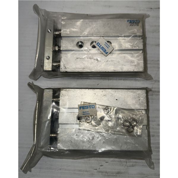 (2) Festo #DPZ-25-40-P-A Twin Cylinders