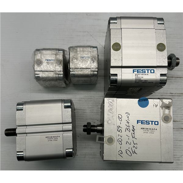 Lot of Misc. Festo Cylinders as Pictured
