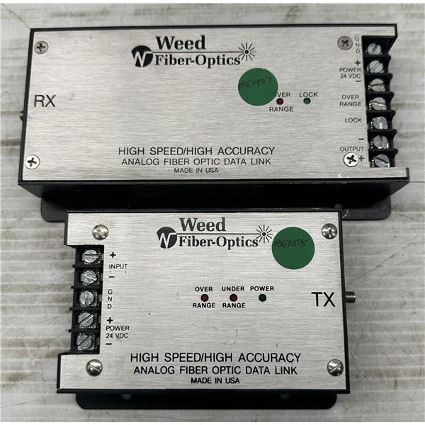 Lot of (2) Misc. Weed Fiber-Optics Data Links
