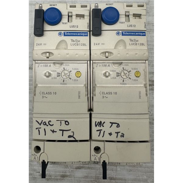 (2) Telemecanique #TeSys LUCB12BL Control Units