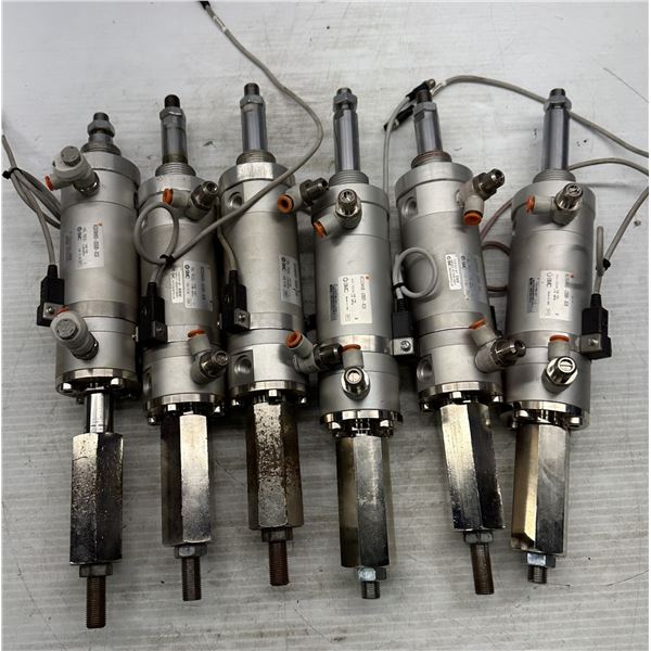 Lot of (6) SMC #NCDGNN50-0200B-XC8 Valves