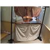 Image 8 : Brown Japanese 2-Piece Kimono w/ Floral Design & Maker's Tag (rack not included)