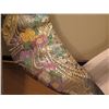 Image 10 : Black & Gold Floral Kimono Obi 12"W (rack not included)