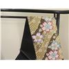 Image 8 : Black & Gold Floral Kimono Obi 12"W (rack not included)