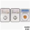 Image 1 : [3] 1940-1956 2 10C, 1 1C NGC/PCGS MS