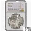 Image 1 : 1924 Silver Peace Dollar NGC MS66