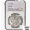Image 1 : 1921-S Morgan Silver Dollar NGC MS64