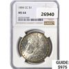 Image 1 : 1884-CC Morgan Silver Dollar PCGS MS64