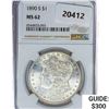 Image 1 : 1890-S Morgan Silver Dollar NGC MS62