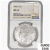Image 1 : 1884-O Morgan Silver Dollar NGC MS62