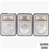 Image 1 : [3] 1995 Silver Eagle NGC MS69