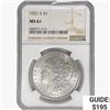 Image 1 : 1921-S Morgan Silver Dollar NGC MS61