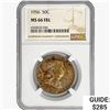 Image 1 : 1956 Franklin Half Dollar NGC MS66 FBL