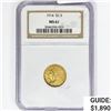 Image 1 : 1914 $2.50 Gold Quarter Eagle NGC MS61