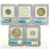 Image 2 : [5] US Varied Silver Coinage ICG AU,MS 1922-1968