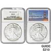 Image 1 : 1987&2017 [2] Silver Eagle NGC MS69