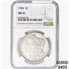 Image 1 : 1904 Morgan Silver Dollar NGC MS61