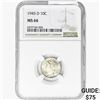 Image 1 : 1945-D Mercury Silver Dime NGC MS66