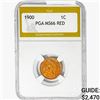 Image 1 : 1900 Indian Head Cent PGA MS66 RED