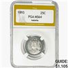 1893 Isabella Silver Quarter PGA MS64