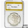1897-O Morgan Silver Dollar PGA MS64+