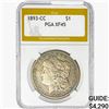 1893-CC Morgan Silver Dollar PGA XF45