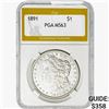 1891 Morgan Silver Dollar PGA MS63