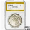 Image 1 : 1878-CC Morgan Silver Dollar PGA MS65+