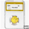 Image 1 : 1899 $5 Gold Half Eagle PGA MS65