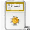 Image 1 : 1909-S Wheat Cent PGA MS64 RED