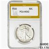 Image 1 : 1920 Walking Liberty Half Dollar PGA MS62