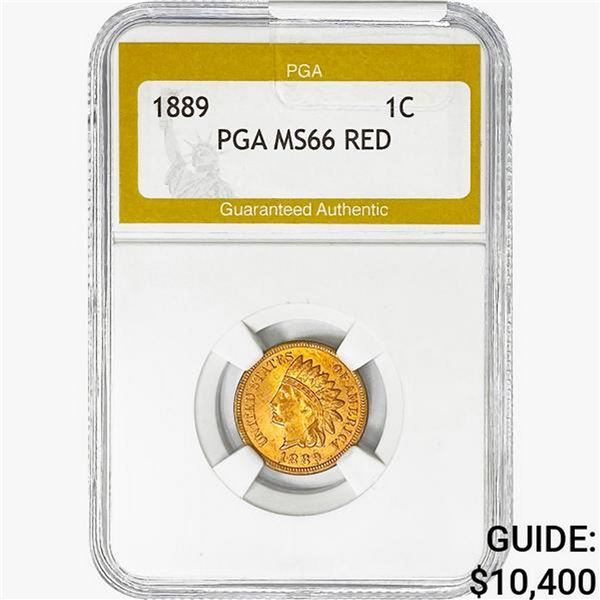 1889 Indian Head Cent PGA MS66 RED