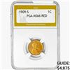 Image 1 : 1909-S Wheat Cent PGA MS66 RED
