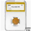 Image 1 : 1882 Indian Head Cent PGA MS65 RB