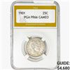 Image 1 : 1901 Barber Quarter PGA PR66 CAMEO