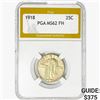 Image 1 : 1918 Standing Liberty Quarter PGA MS62 FH
