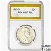 Image 1 : 1960-D Franklin Half Dollar PGA MS67 FBL