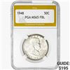 Image 1 : 1948 Franklin Half Dollar PGA MS65 FBL
