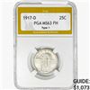 Image 1 : 1917-D Standing Liberty Quarter PGA MS63 FH Type 1